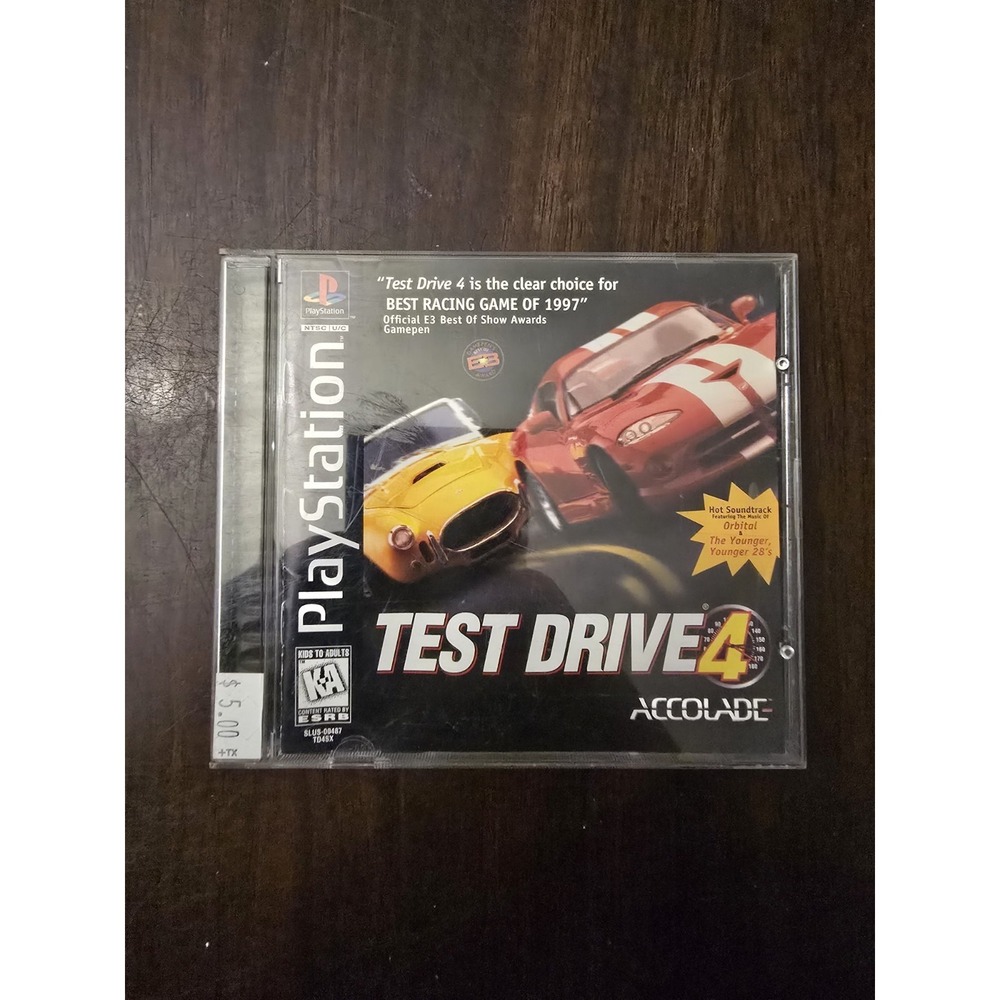 Test Drive 4 PS1 Excellent CIB Complete w/ Reg Card